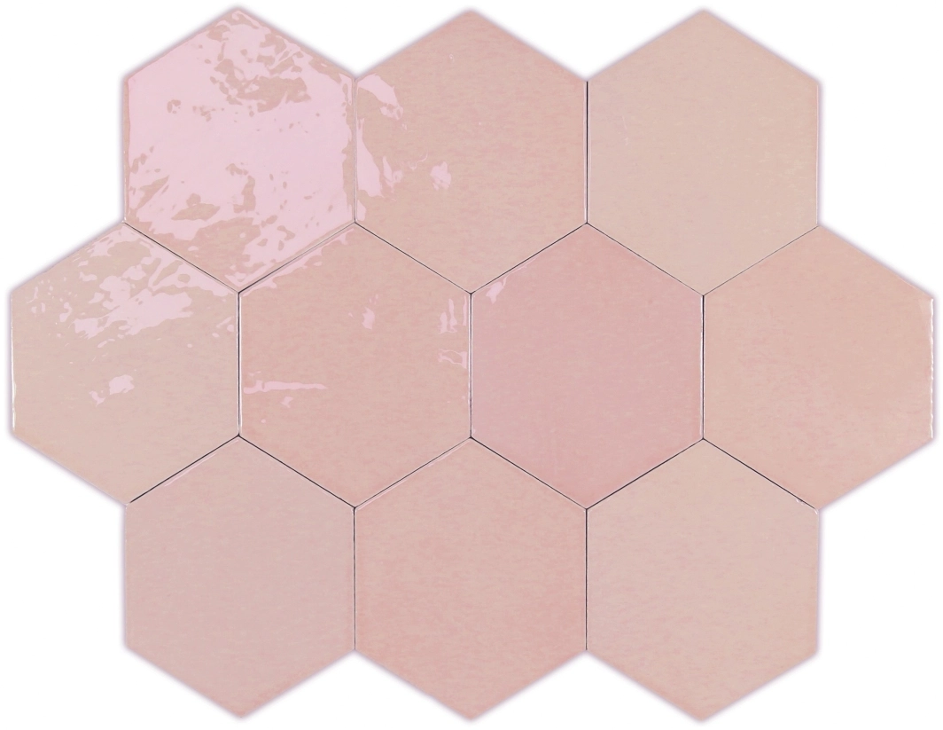 Wow Design Zellige Pink Gloss 10.8x12.4  